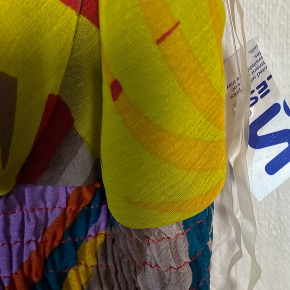 She's Cool womens maxi dress halter neck adj straps shirred waist fully lined L - Picture 3 of 5